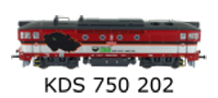 [Lokomotivy] → [Motorov] → [T478.3 „Brejlovec”] → KDS-750-202: dieselov lokomotiva v barevnm schematu „KDS“