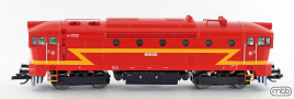 [Lokomotivy] → [Motorov] → [T478.3 „Brejlovec”] → CD-750-285: dieselov lokomotiva erven s vstranm bleskem