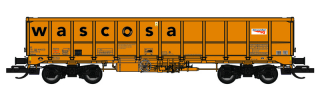 [Nkladn vozy] → [Oteven] → [4-os vysokostnn Ealnos] → TT-EAL-105D: vysokostnn nkladn vz oranov s logem „Wascosa/Network Rail“