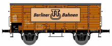 [Nkladn vozy] → [Kryt] → [2-os s nzkou stechou] → 113904-10: kryt nkladn vz hnd s edou stechou s reklamou „Berliner-TT-Bahnen“