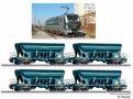 [Soupravy] → [S lokomotivou] → 01094: Gterzugset Sandtransport der Enercon GmbH, bestehend aus einer Elektrolokomotive BR 193 und vier Se