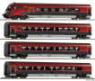 [Soupravy] &rarr;&nbsp;[Osobn�]&nbsp;&rarr;&nbsp;120301: set ��d�c�ho a t�� rychl�kov�ch voz� „Railjet“ v barv�ch �BB