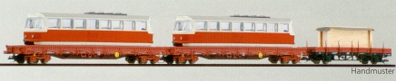 [] → [] → 501096: set dvou nkladnch voz Res s nkladem tramvaj Tatra a vozu Ks s bednou